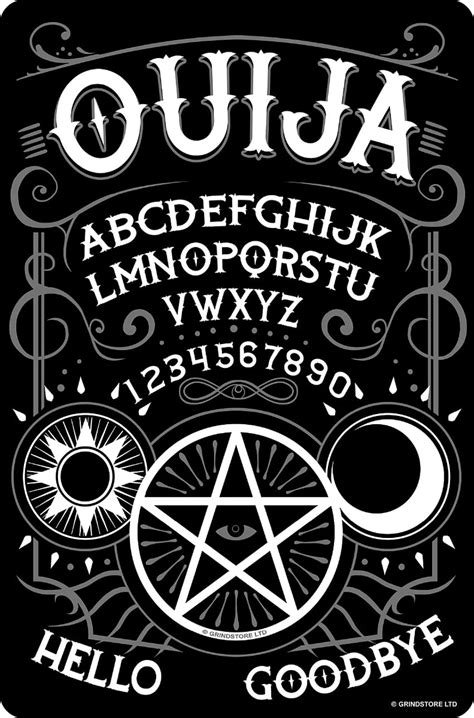 ouija board sign in.